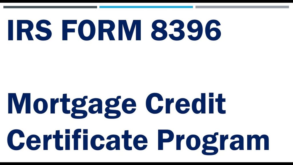 Mortgage Credit Certificate - MCC